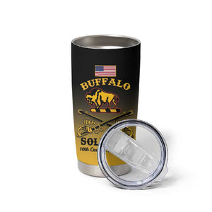 Personalized Afro-Americans Buffalo Soldiers Tumbler Cup 10th Cavalry Regiment