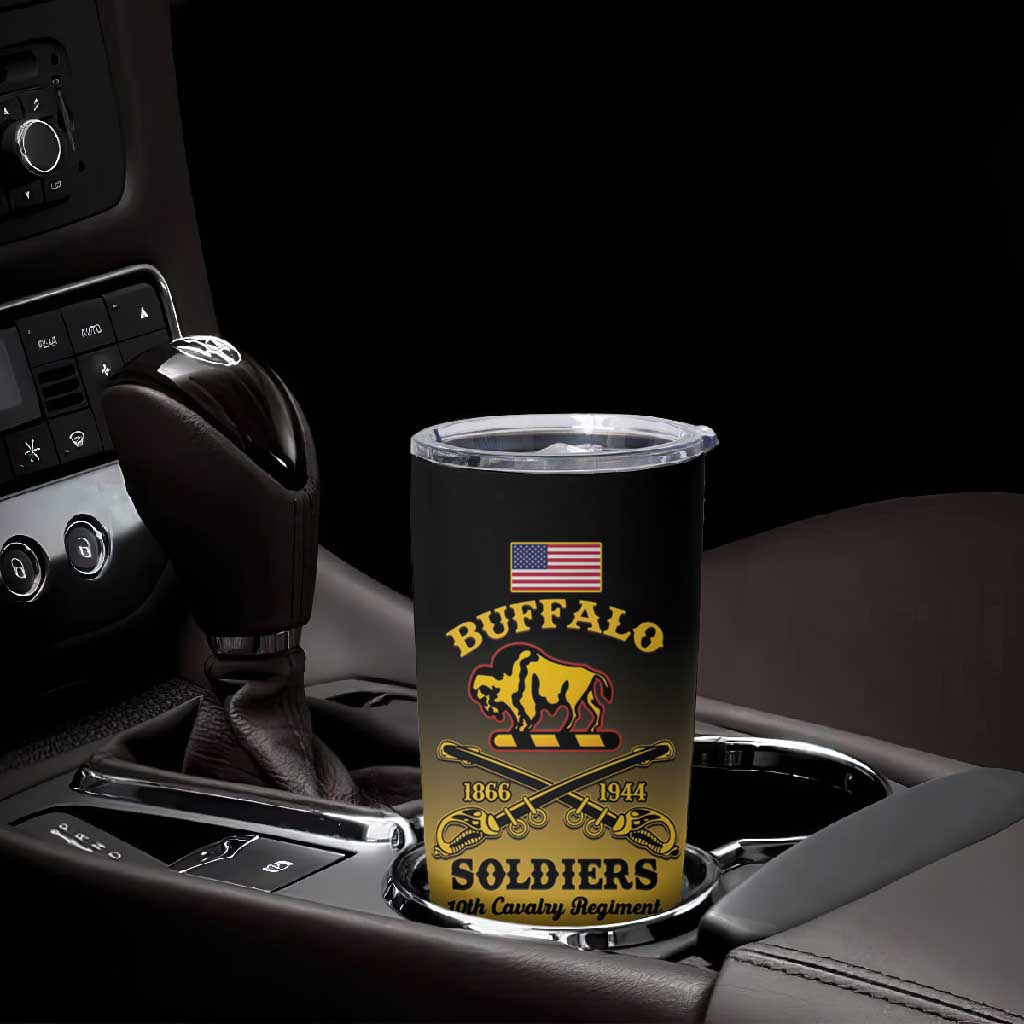 Personalized Afro-Americans Buffalo Soldiers Tumbler Cup 10th Cavalry Regiment
