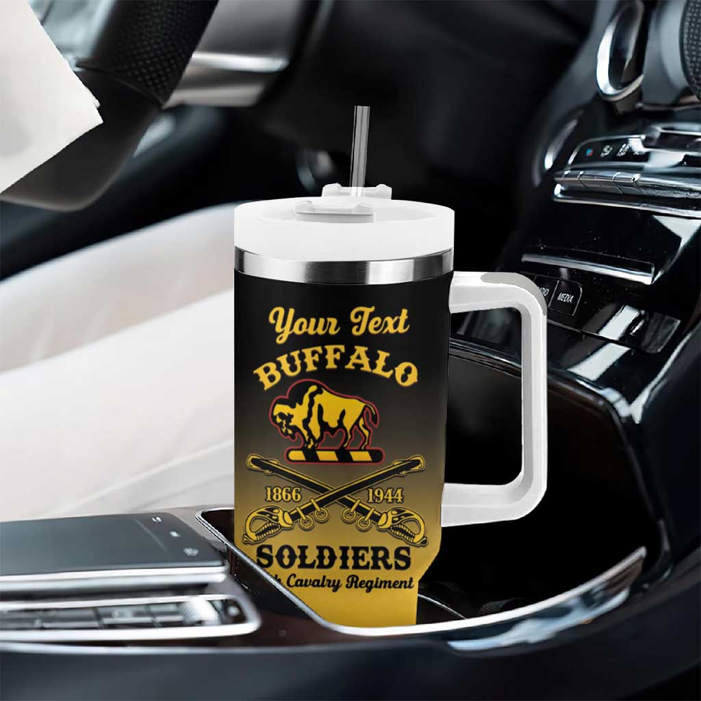 Personalized Afro-Americans Buffalo Soldiers Tumbler With Handle 10th Cavalry Regiment
