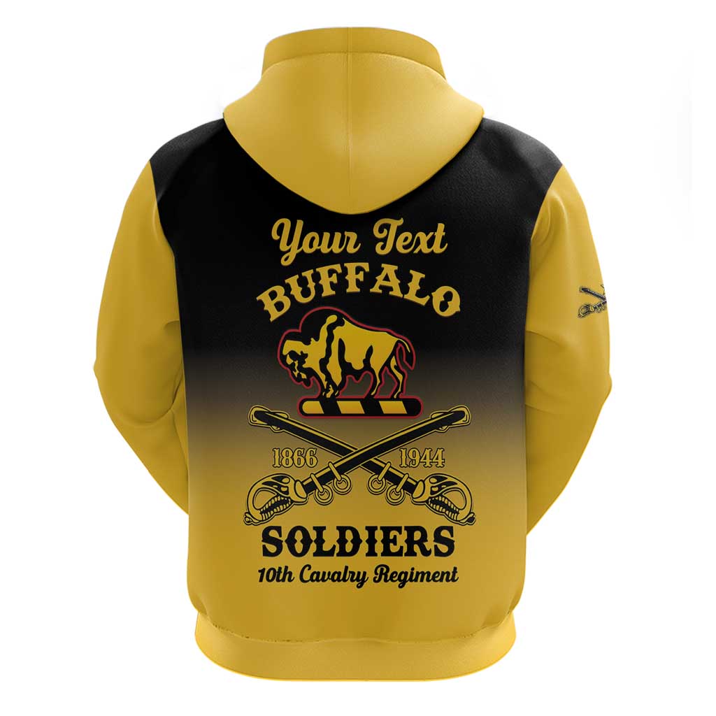 Personalized Afro-Americans Buffalo Soldiers Zip Hoodie 10th Cavalry Regiment