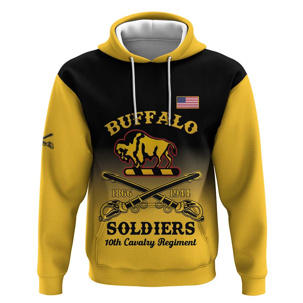 Personalized Afro-Americans Buffalo Soldiers Zip Hoodie 10th Cavalry Regiment