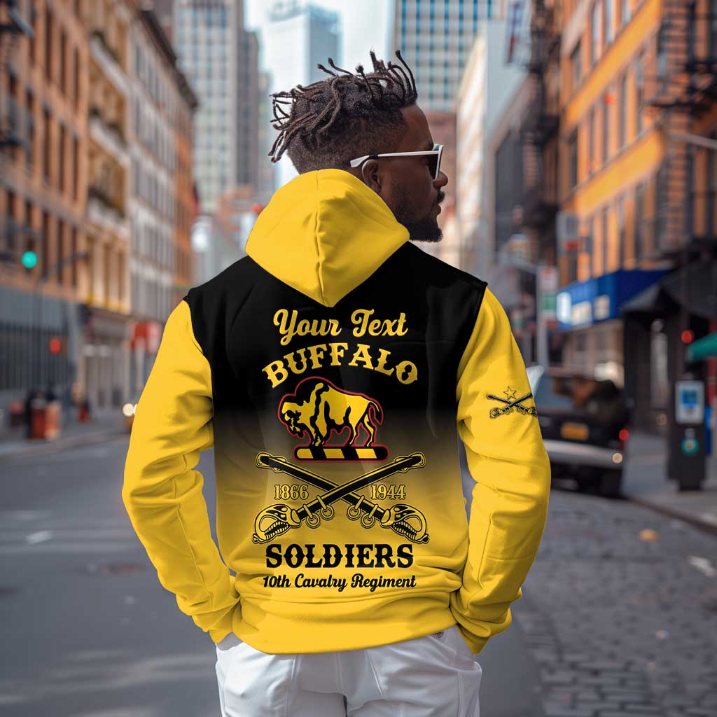 Personalized Afro-Americans Buffalo Soldiers Zip Hoodie 10th Cavalry Regiment