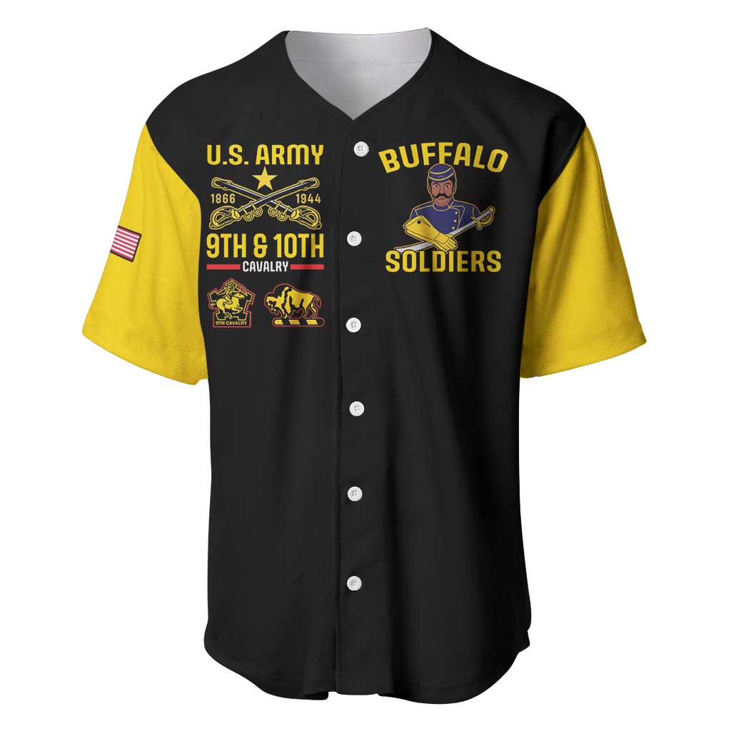 Afro-Americans Buffalo Soldiers Baseball Jersey 9th and 10th Cavalry Regiment