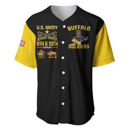 Afro-Americans Buffalo Soldiers Baseball Jersey 9th and 10th Cavalry Regiment
