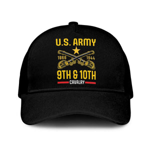 Afro-Americans Buffalo Soldiers Baseball Net Cap 9th and 10th Cavalry Regiment - African Pride