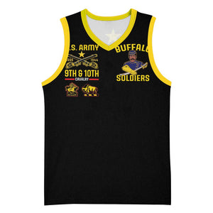 Afro-Americans Buffalo Soldiers Basketball Jersey 9th and 10th Cavalry Regiment - African Pride