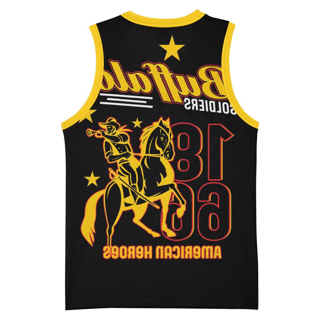 Afro-Americans Buffalo Soldiers Basketball Jersey 9th and 10th Cavalry Regiment - African Pride