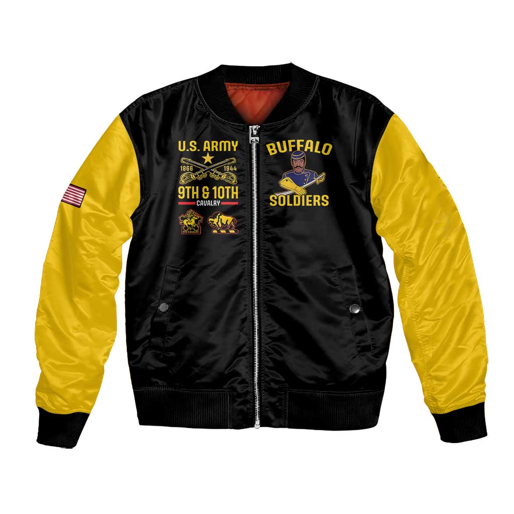 Afro-Americans Buffalo Soldiers Bomber Jacket 9th and 10th Cavalry Regiment