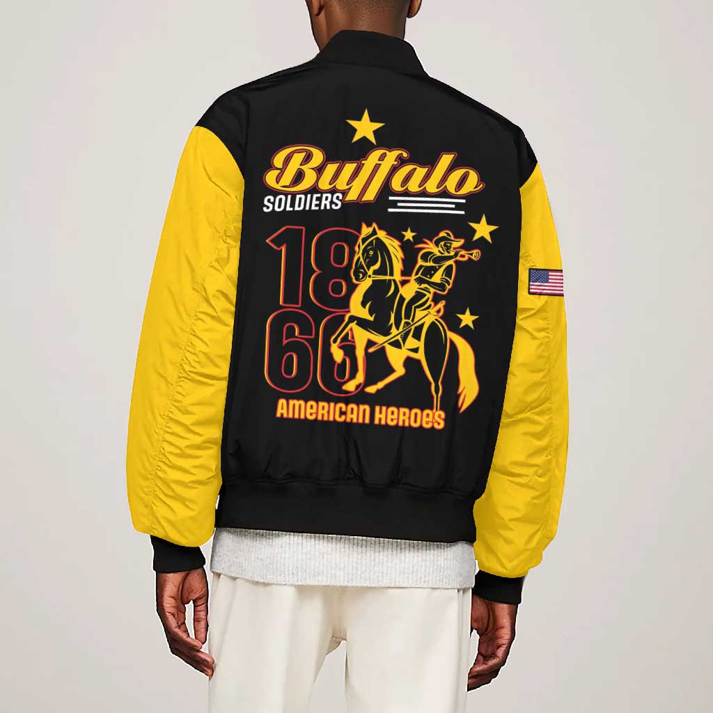 Afro-Americans Buffalo Soldiers Bomber Jacket 9th and 10th Cavalry Regiment