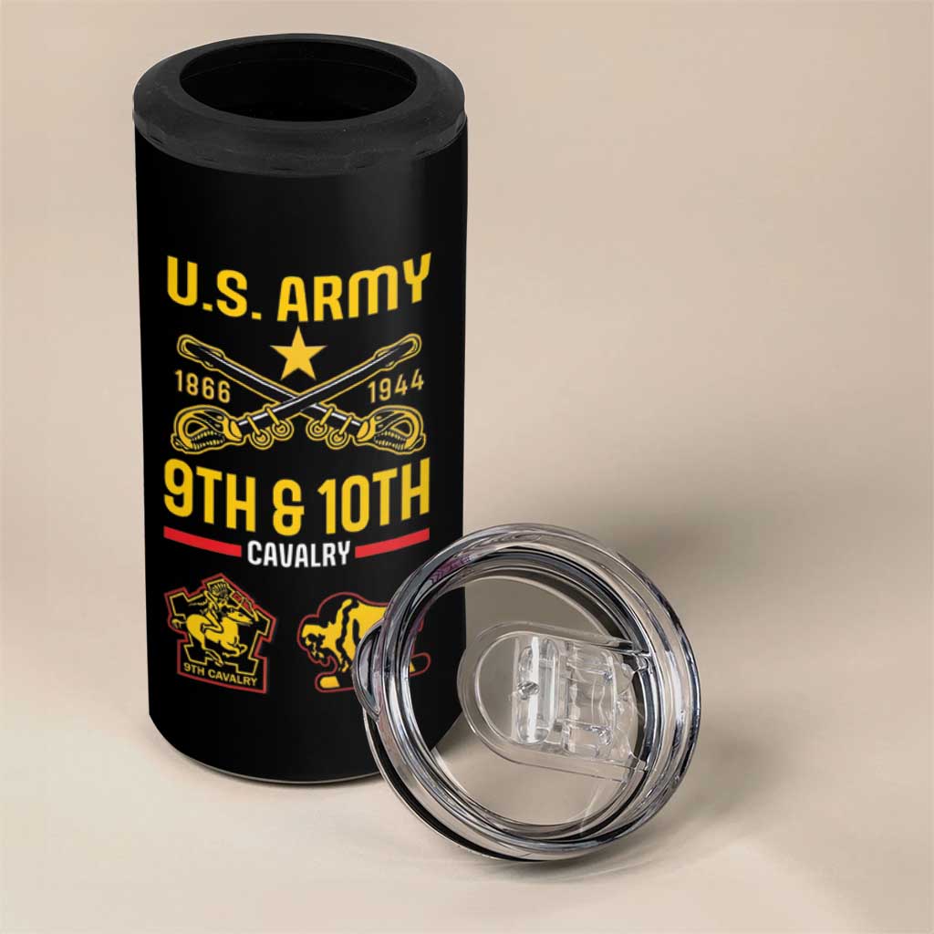 Afro-Americans Buffalo Soldiers 4 in 1 Can Cooler Tumbler 9th and 10th Cavalry Regiment