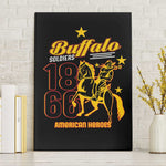 Afro-Americans Buffalo Soldiers Canvas Wall Art 9th and 10th Cavalry Regiment