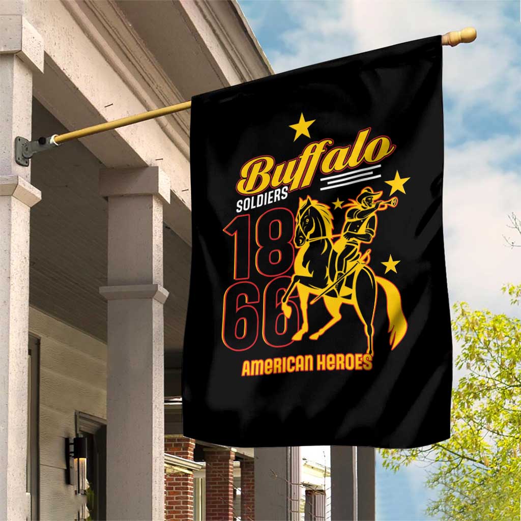 Afro-Americans Buffalo Soldiers Garden Flag 9th and 10th Cavalry Regiment
