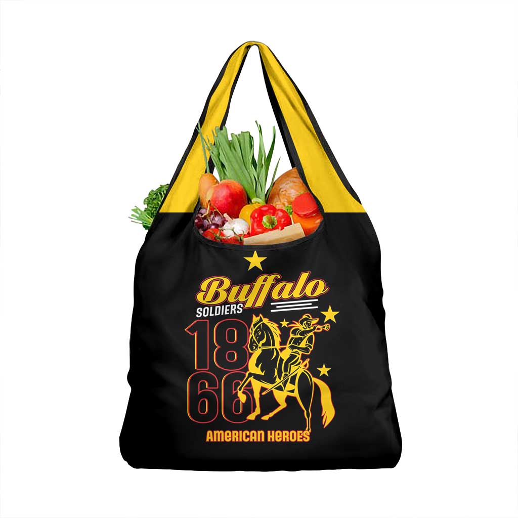 Afro-Americans Buffalo Soldiers Grocery Bag 9th and 10th Cavalry Regiment