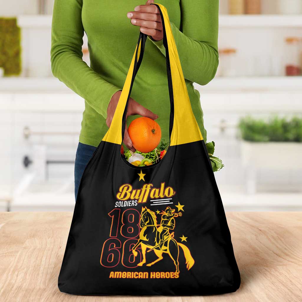Afro-Americans Buffalo Soldiers Grocery Bag 9th and 10th Cavalry Regiment