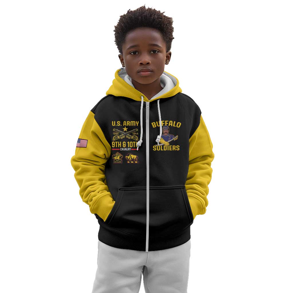 Afro-Americans Buffalo Soldiers Kid Hoodie 9th and 10th Cavalry Regiment