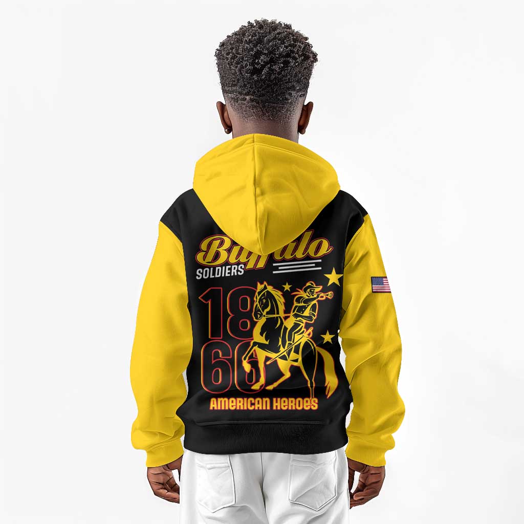 Afro-Americans Buffalo Soldiers Kid Hoodie 9th and 10th Cavalry Regiment