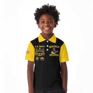 Afro-Americans Buffalo Soldiers Kid Polo Shirt 9th and 10th Cavalry Regiment
