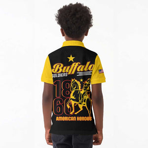 Afro-Americans Buffalo Soldiers Kid Polo Shirt 9th and 10th Cavalry Regiment
