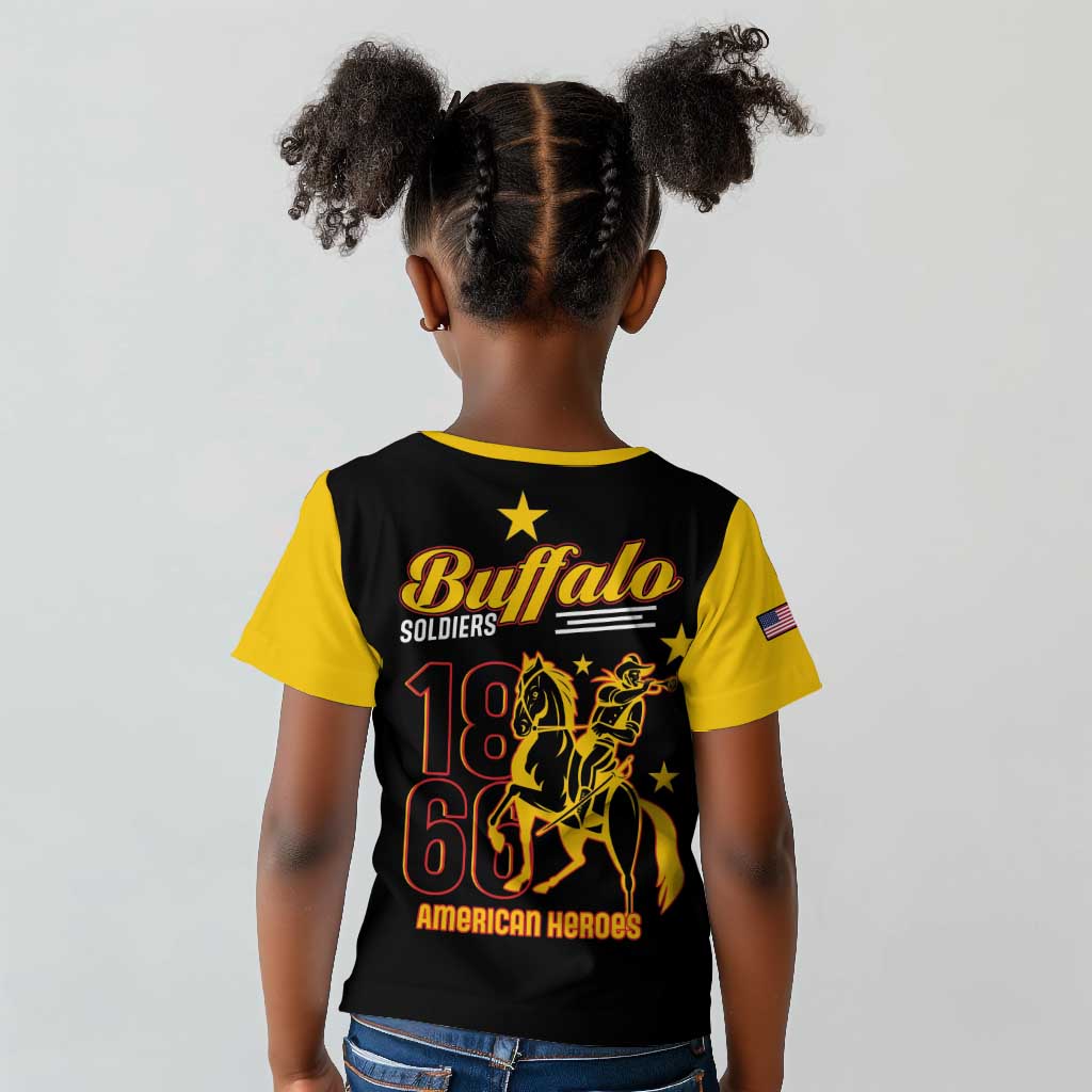 Afro-Americans Buffalo Soldiers Kid T shirt 9th and 10th Cavalry Regiment