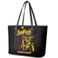 Afro-Americans Buffalo Soldiers Leather Tote Bag 9th and 10th Cavalry Regiment