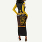 Afro-Americans Buffalo Soldiers Long Sleeve Bodycon Dress 9th and 10th Cavalry Regiment LT15