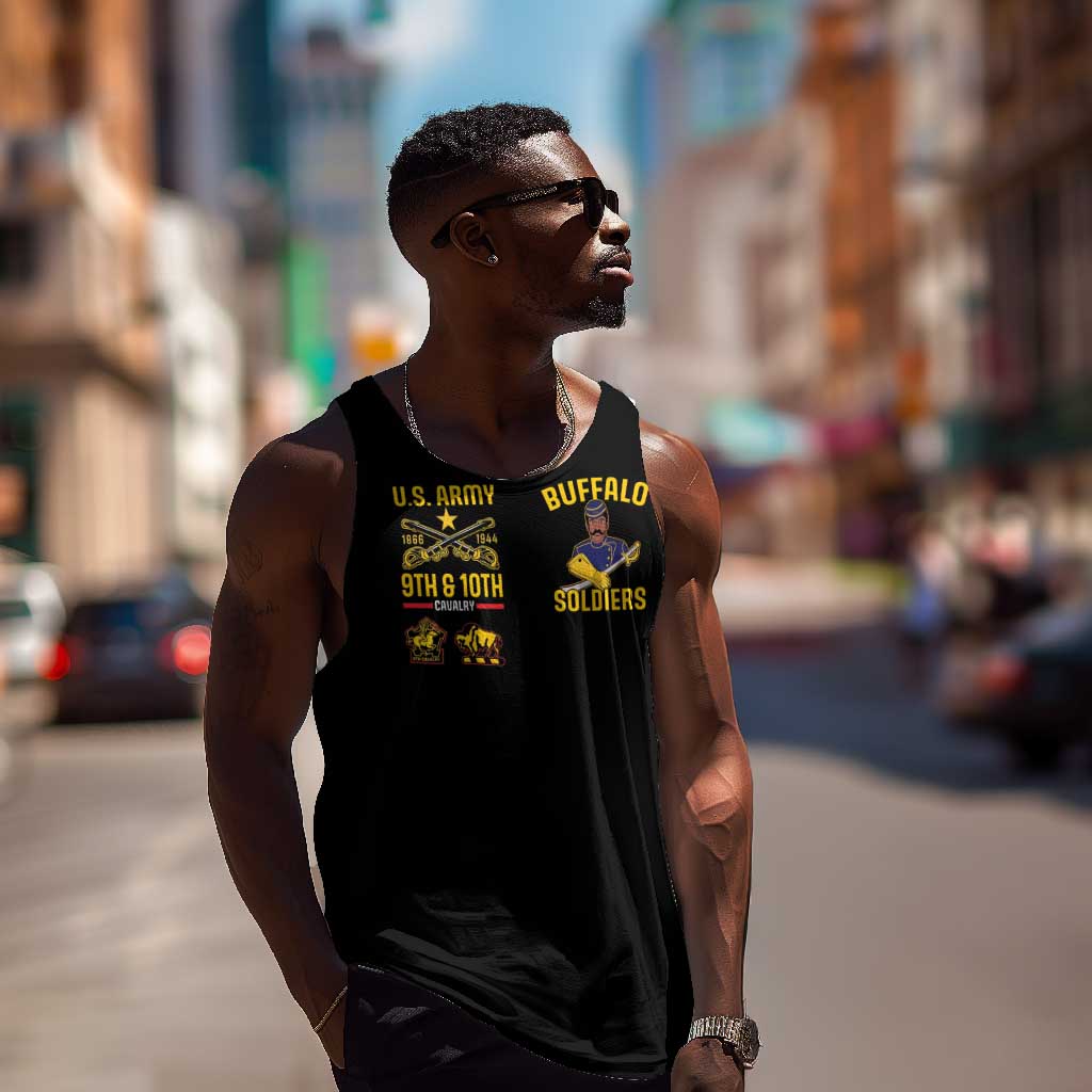 Afro-Americans Buffalo Soldiers Men Tank Top 9th and 10th Cavalry Regiment