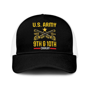 Afro-Americans Buffalo Soldiers Mesh Trucker Cap 9th and 10th Cavalry Regiment - African Pride