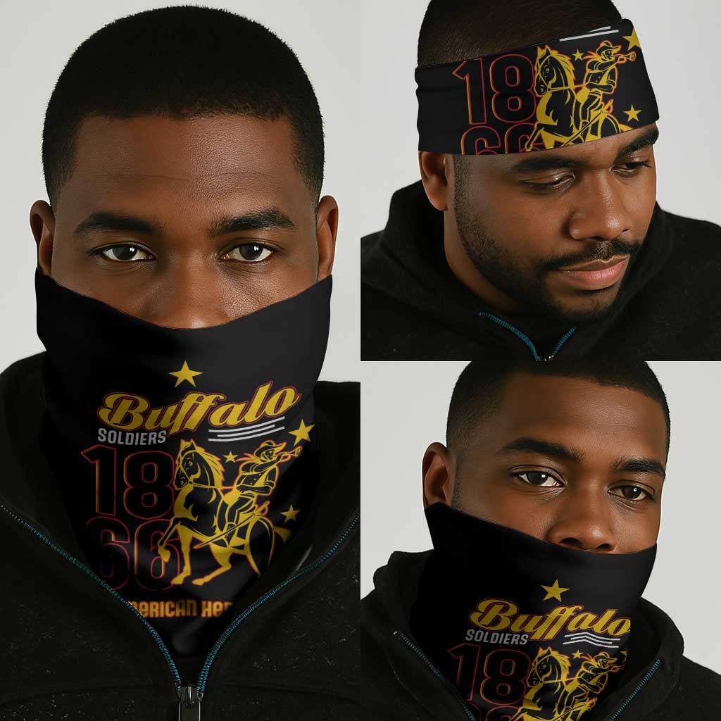 Afro-Americans Buffalo Soldiers Neck Gaiter 9th and 10th Cavalry Regiment LT15