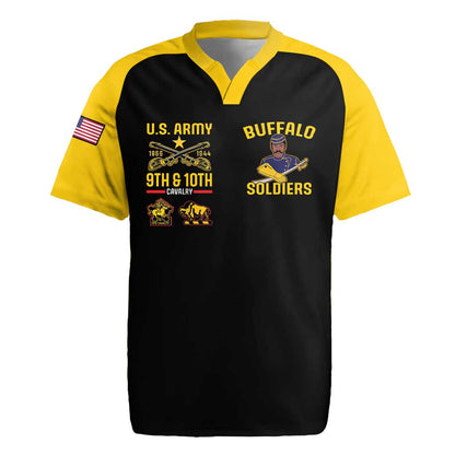 Afro-Americans Buffalo Soldiers Rugby Jersey 9th and 10th Cavalry Regiment