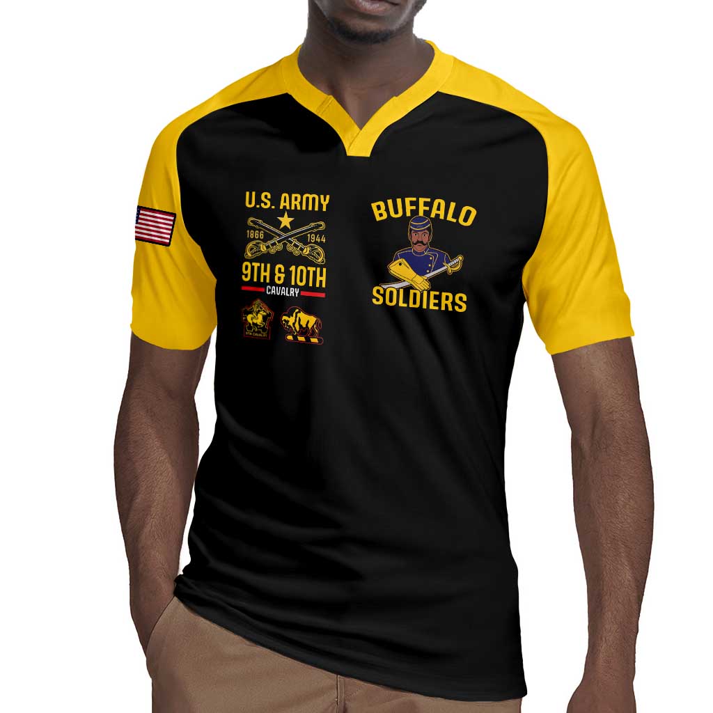 Afro-Americans Buffalo Soldiers Rugby Jersey 9th and 10th Cavalry Regiment