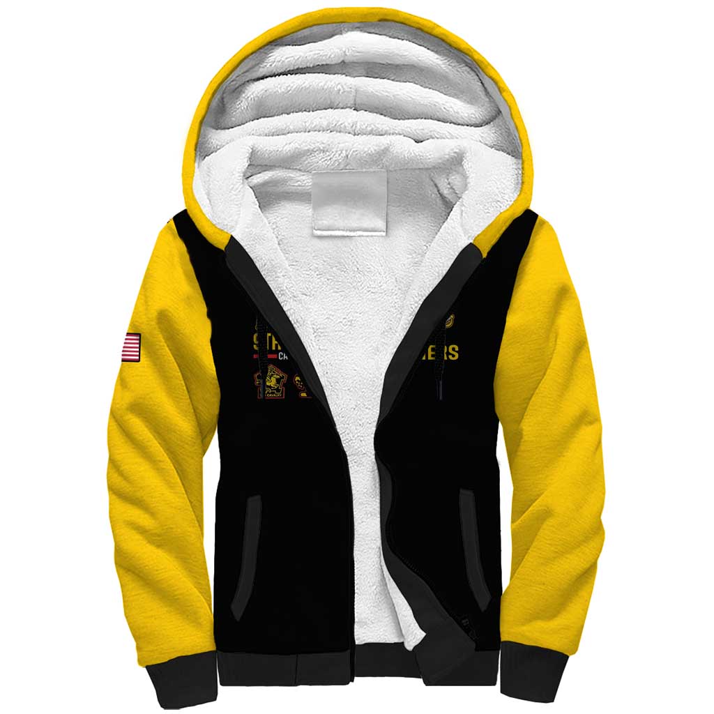 Afro-Americans Buffalo Soldiers Sherpa Hoodie 9th and 10th Cavalry Regiment