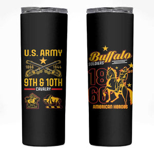 Afro-Americans Buffalo Soldiers Skinny Tumbler 9th and 10th Cavalry Regiment