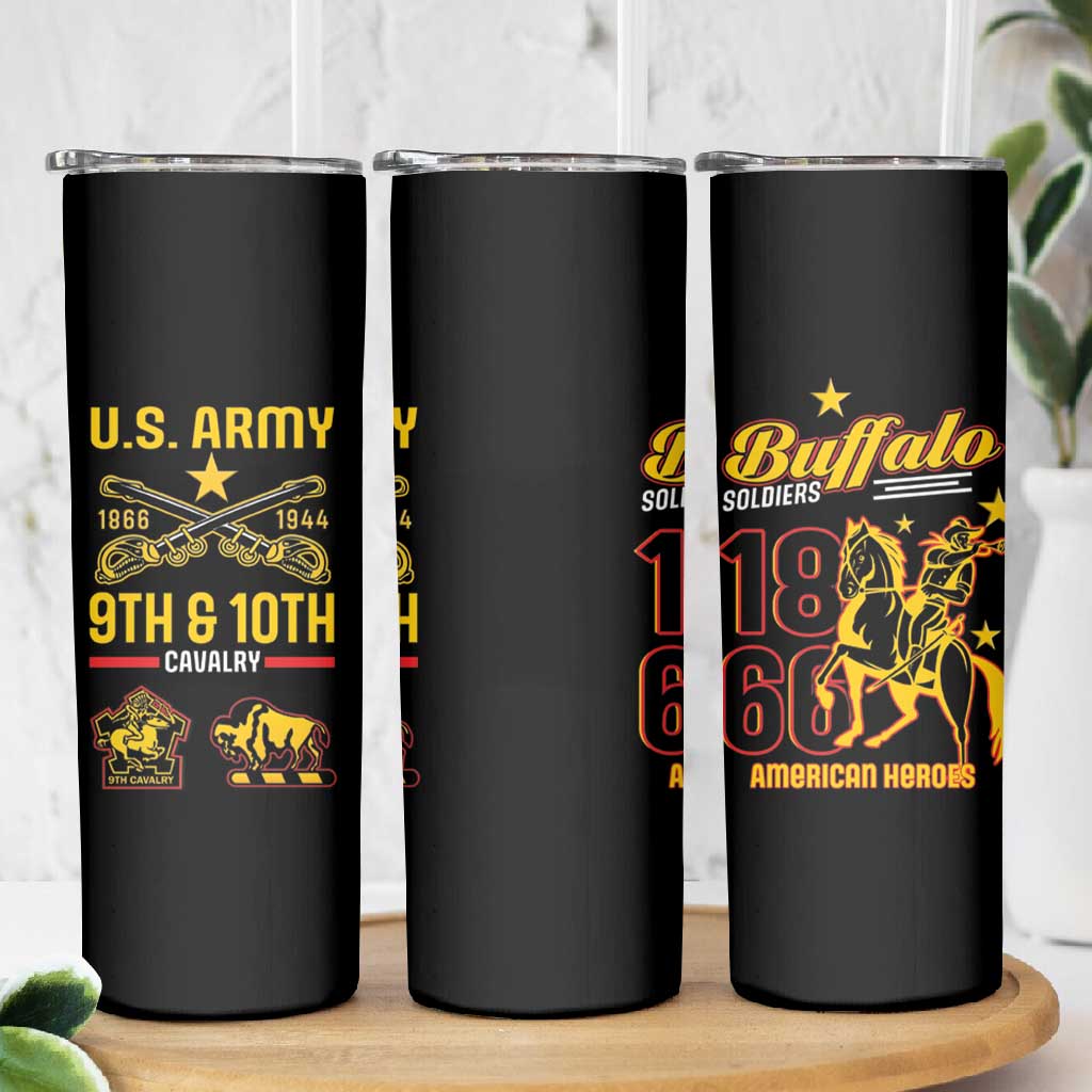 Afro-Americans Buffalo Soldiers Skinny Tumbler 9th and 10th Cavalry Regiment