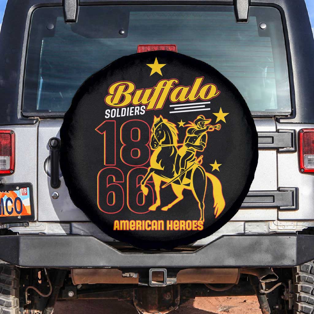 Afro-Americans Buffalo Soldiers Spare Tire Cover 9th and 10th Cavalry Regiment