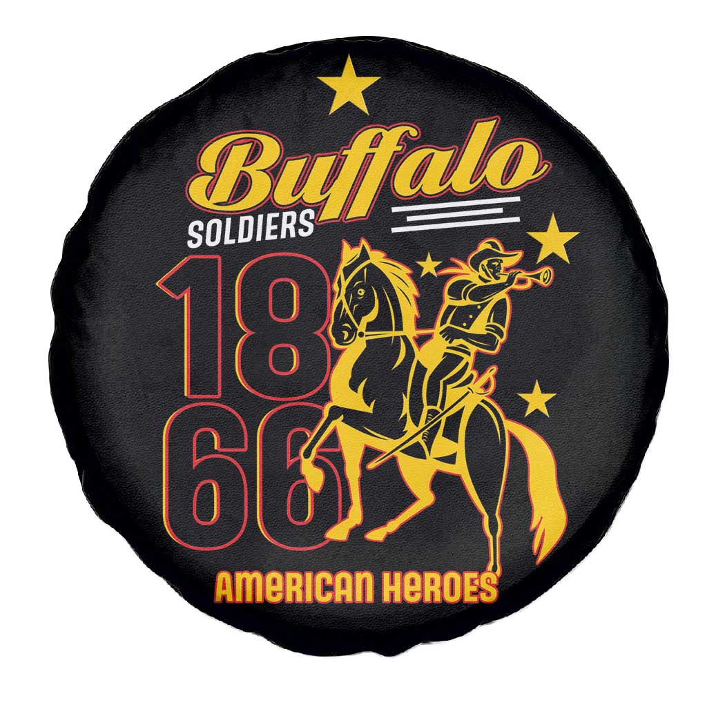 Afro-Americans Buffalo Soldiers Spare Tire Cover 9th and 10th Cavalry Regiment