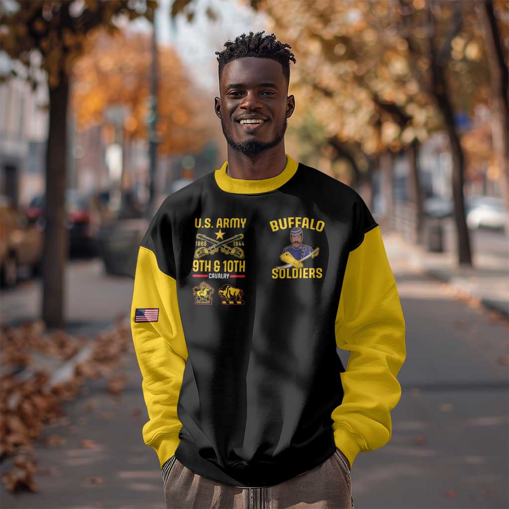 Afro-Americans Buffalo Soldiers Sweatshirt 9th and 10th Cavalry Regiment