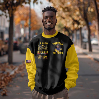 Afro-Americans Buffalo Soldiers Sweatshirt 9th and 10th Cavalry Regiment