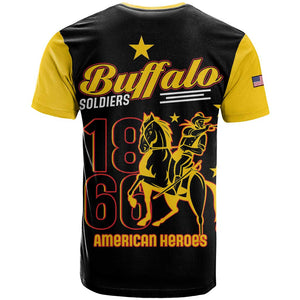 Afro-Americans Buffalo Soldiers T shirt 9th and 10th Cavalry Regiment