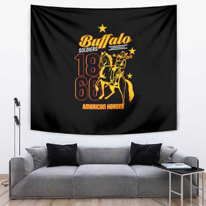 Afro-Americans Buffalo Soldiers Tapestry 9th and 10th Cavalry Regiment