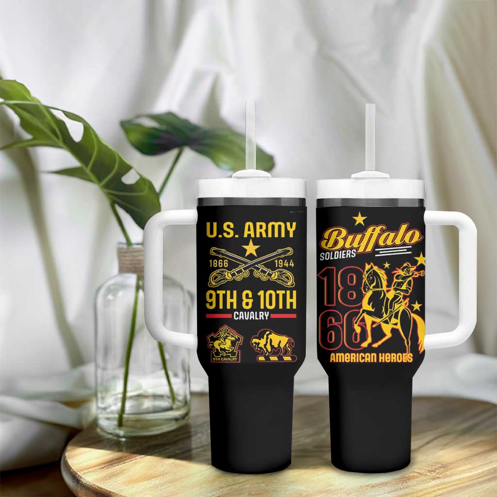 Afro-Americans Buffalo Soldiers Tumbler With Handle 9th and 10th Cavalry Regiment