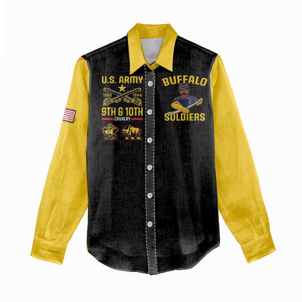 Afro-Americans Buffalo Soldiers Women Casual Shirt 9th and 10th Cavalry Regiment LT15
