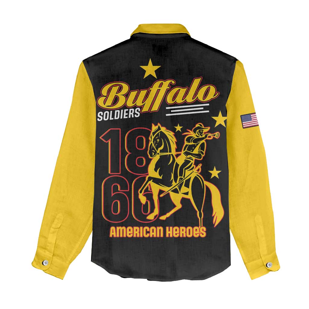 Afro-Americans Buffalo Soldiers Women Casual Shirt 9th and 10th Cavalry Regiment LT15