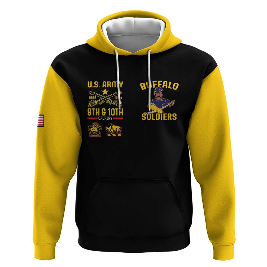 Afro-Americans Buffalo Soldiers Zip Hoodie 9th and 10th Cavalry Regiment