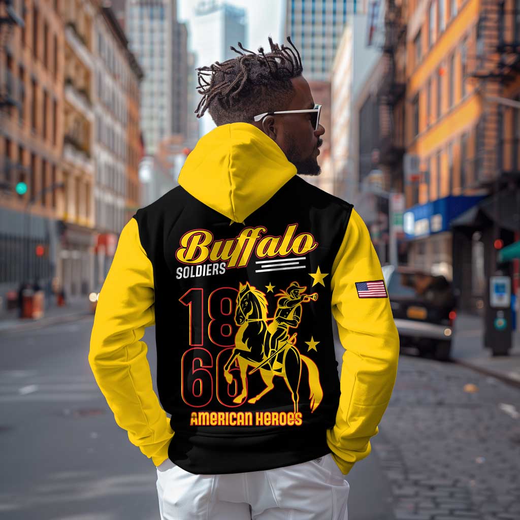 Afro-Americans Buffalo Soldiers Zip Hoodie 9th and 10th Cavalry Regiment