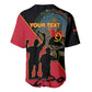 Personalized 4 De Fevereiro Angola Baseball Jersey Coat Of Arms Style