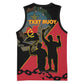 Personalized 4 De Fevereiro Angola Basketball Jersey Coat Of Arms Style - African Pride