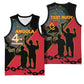 Personalized 4 De Fevereiro Angola Basketball Jersey Coat Of Arms Style - African Pride