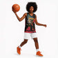 Personalized 4 De Fevereiro Angola Basketball Jersey Coat Of Arms Style - African Pride