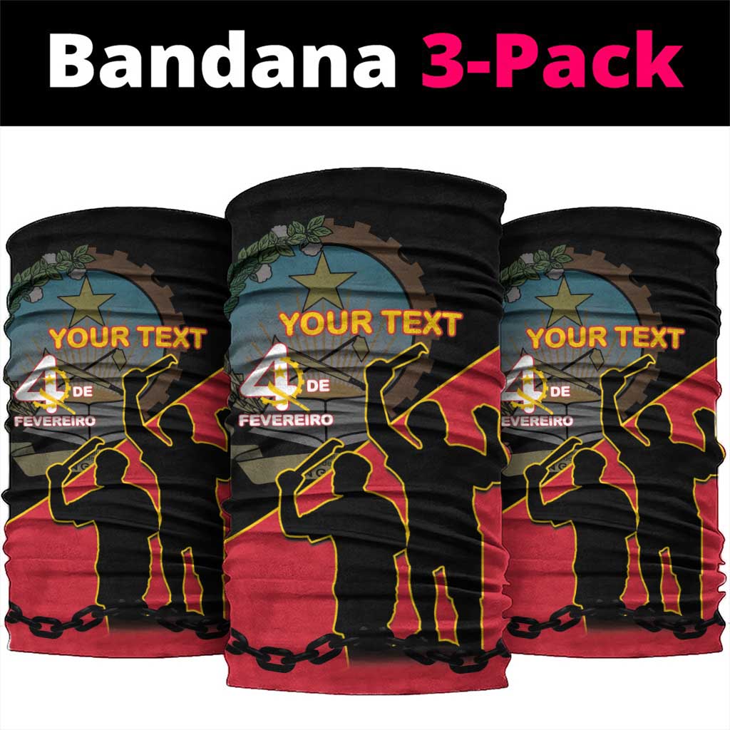 Personalized 4 De Fevereiro Angola Neck Gaiter Coat Of Arms Style LT15