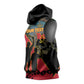 Personalized 4 De Fevereiro Angola Sleeveless Hoodie Coat Of Arms Style - African Pride